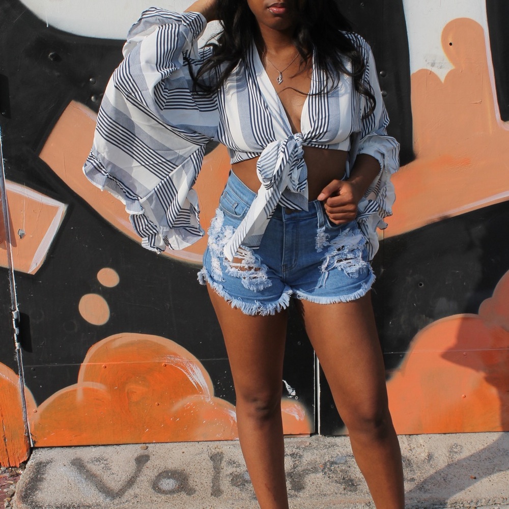 Flowy Tie up Top